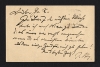 Brahms Autograph Postcard, back side with note