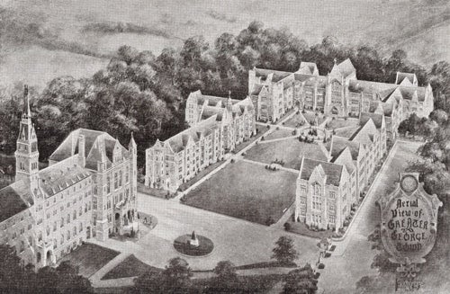 Aerial view of greater Georgetown