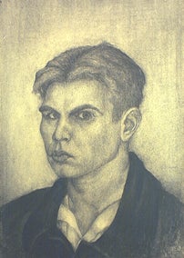Charcoal self portrait of Lynd Ward
