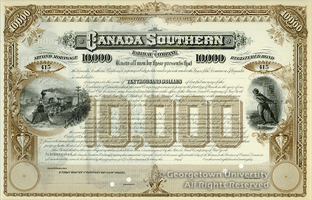 Canada Southern Bond Certificate