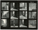 Photographic contact print from an unfinished project about New York architecture