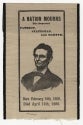 Silk Mourning Banner Honoring Lincoln