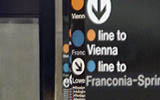 Metrorail signs on the Blue and Orange Lines