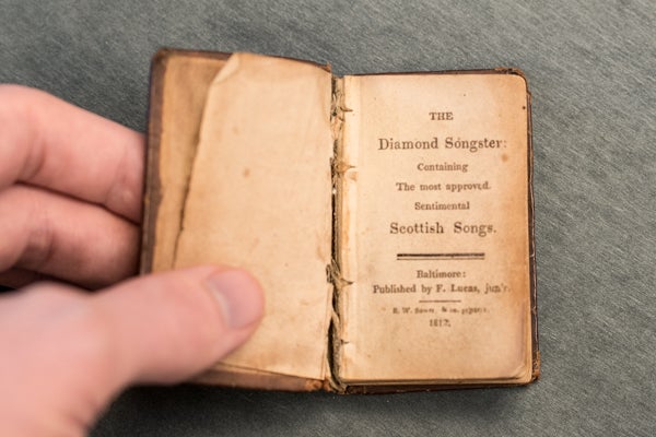 Cover Page of the Diamond Songster