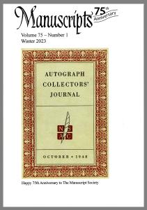Autograph Collectors Journal cover