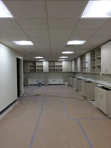 New staff workroom on January 8, 2015.