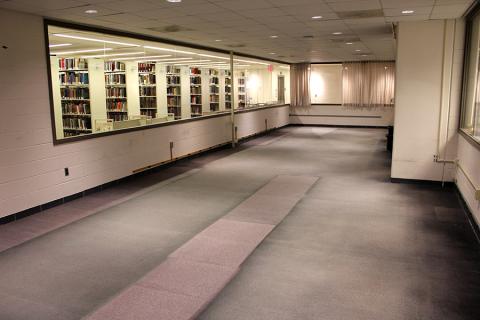 The temporary BFCSC home on the first floor of Lauinger Library.