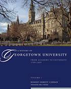 Book cover for A History of Georgetown University, volume one
