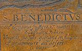 Engraved Copper Plate of St. Benedict