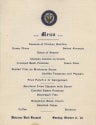 Welcome Back Banquet menu, October 8, 1916