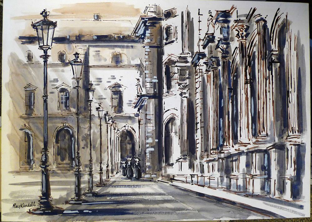 Building in Paris with nuns