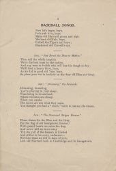 Printed song sheet 2