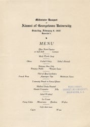 Printed menu 1907