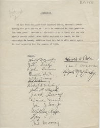 Signed student petition-1931