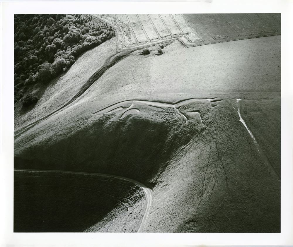 Imprint of a horse on a hill