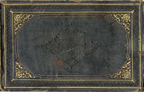 19th-century woman's scrapbook cover